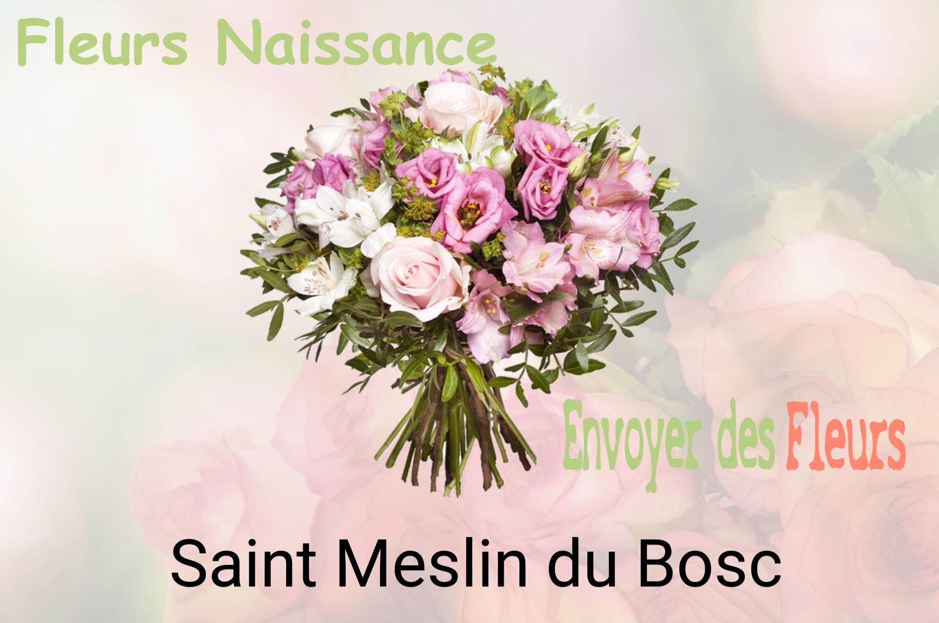 Bouquet de fleurs de naissance livré à Saint-Meslin-du-Bosc